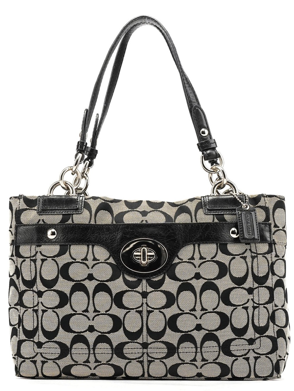Coach Penelope Carryall Tote - Black & Grey